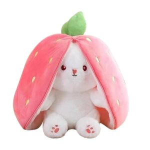 Imported Strawberry Zipper Bunny Soft Toy