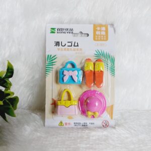 Girl's Theme Eraser Pack (Random Design) - 1 Pack