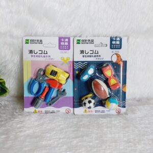 Boy's Theme Eraser Pack (Random Design) - 1 Pack