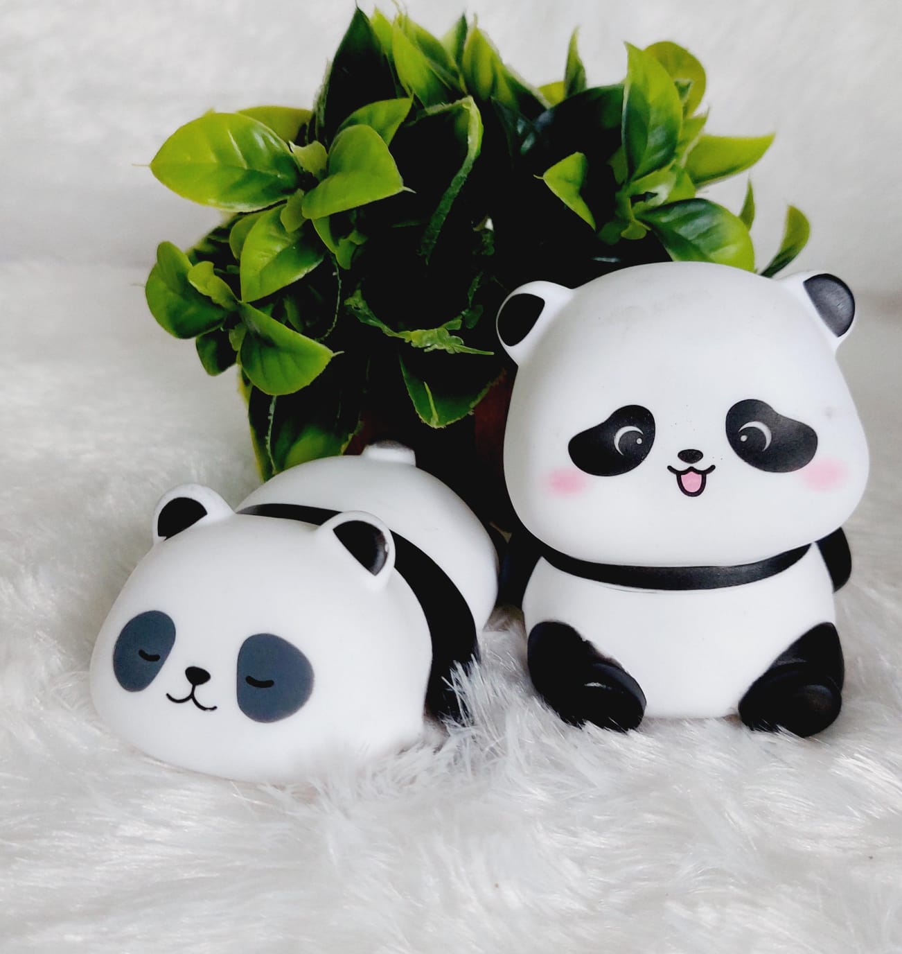 Mini Smiling Panda and Sleeping Panda Combo Set - Image 3