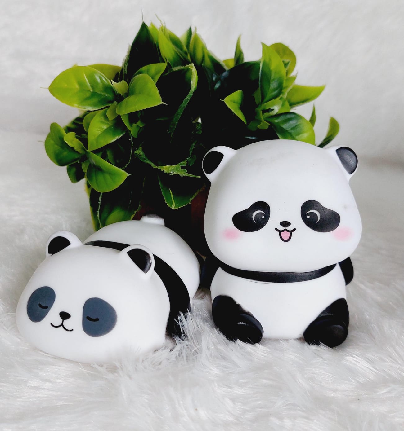 Mini Smiling Panda and Sleeping Panda Combo Set - Image 4