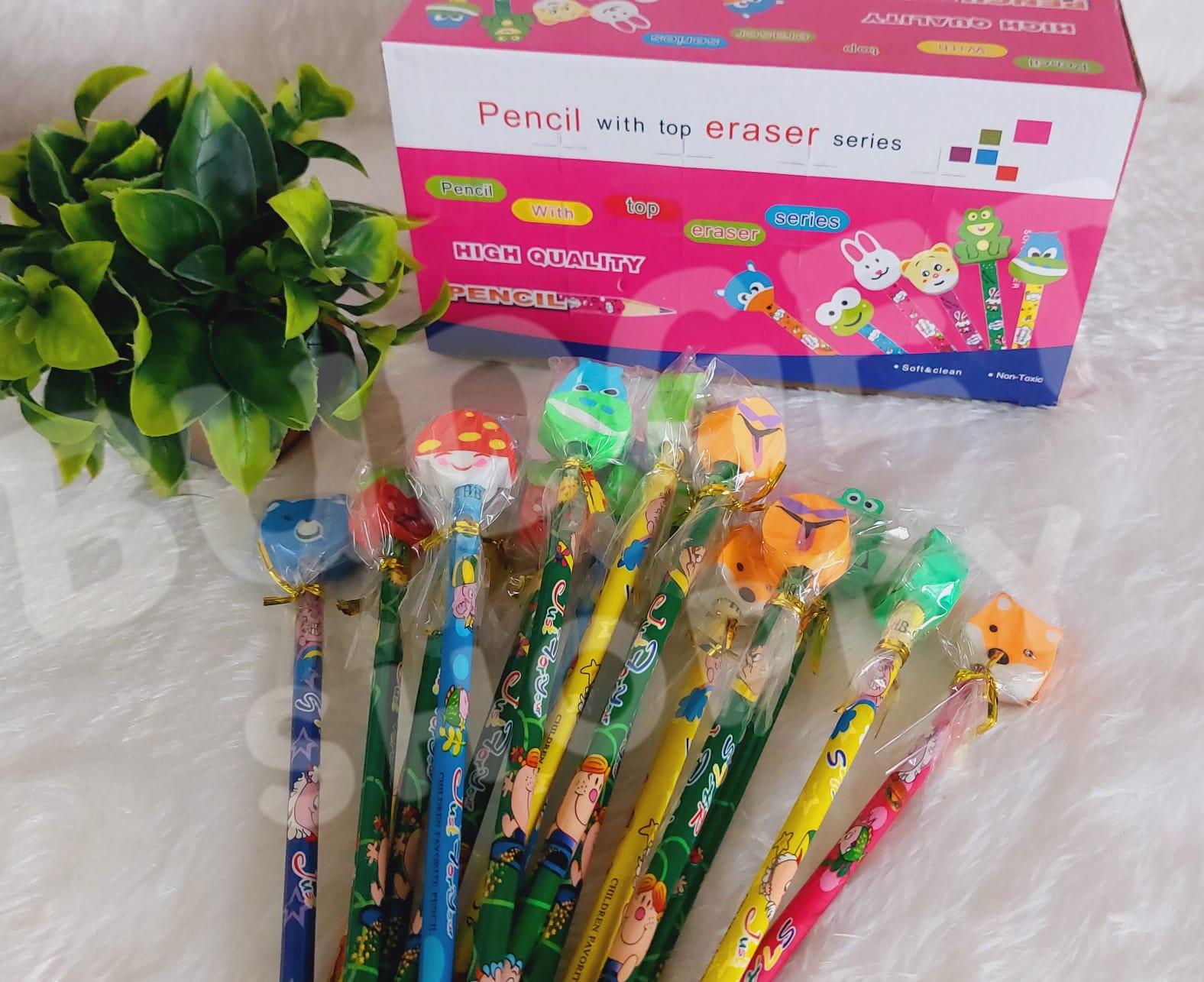 Pencil with Eraser Top - 2 Pcs - Image 2