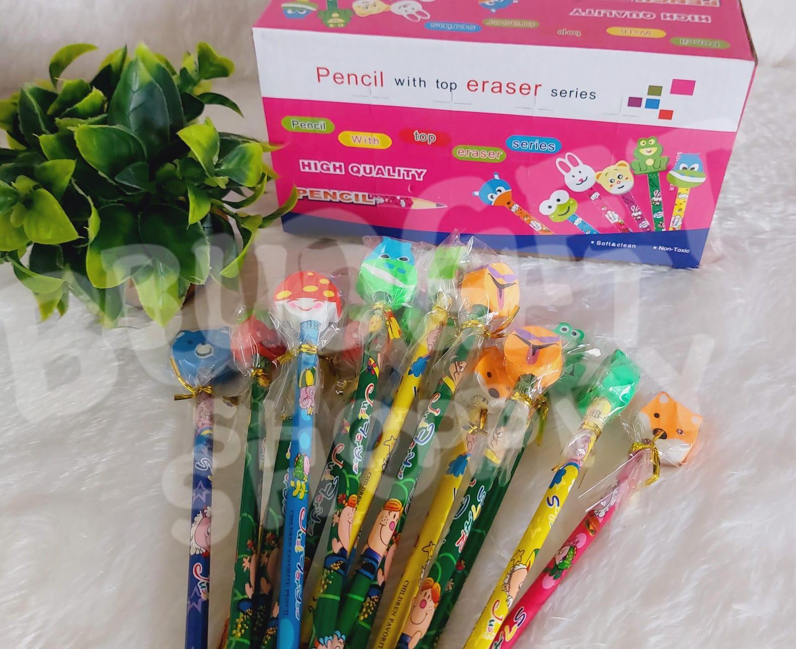 Pencil with Eraser Top - 2 Pcs - Image 2