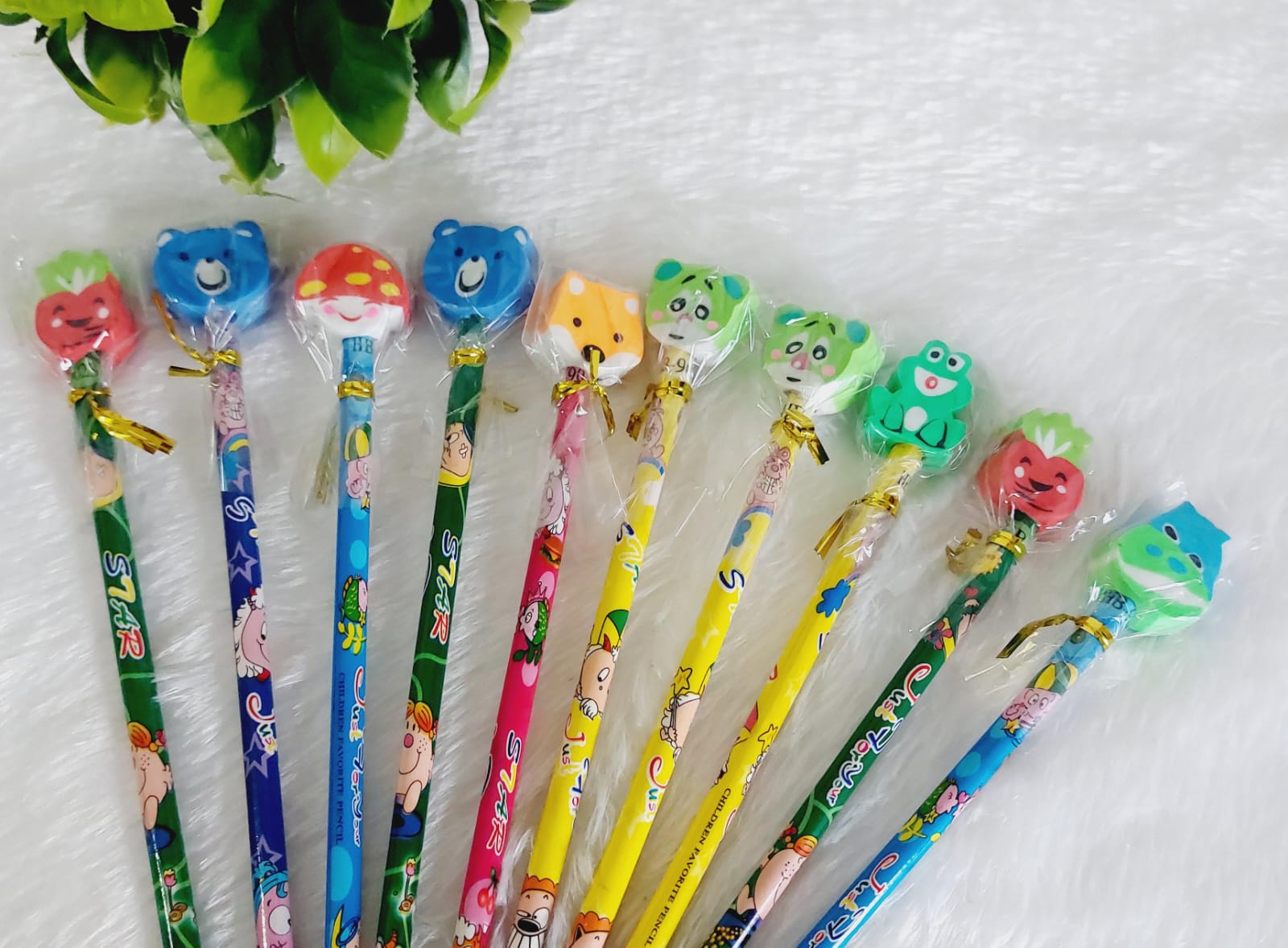 Pencil with Eraser Top - 2 Pcs