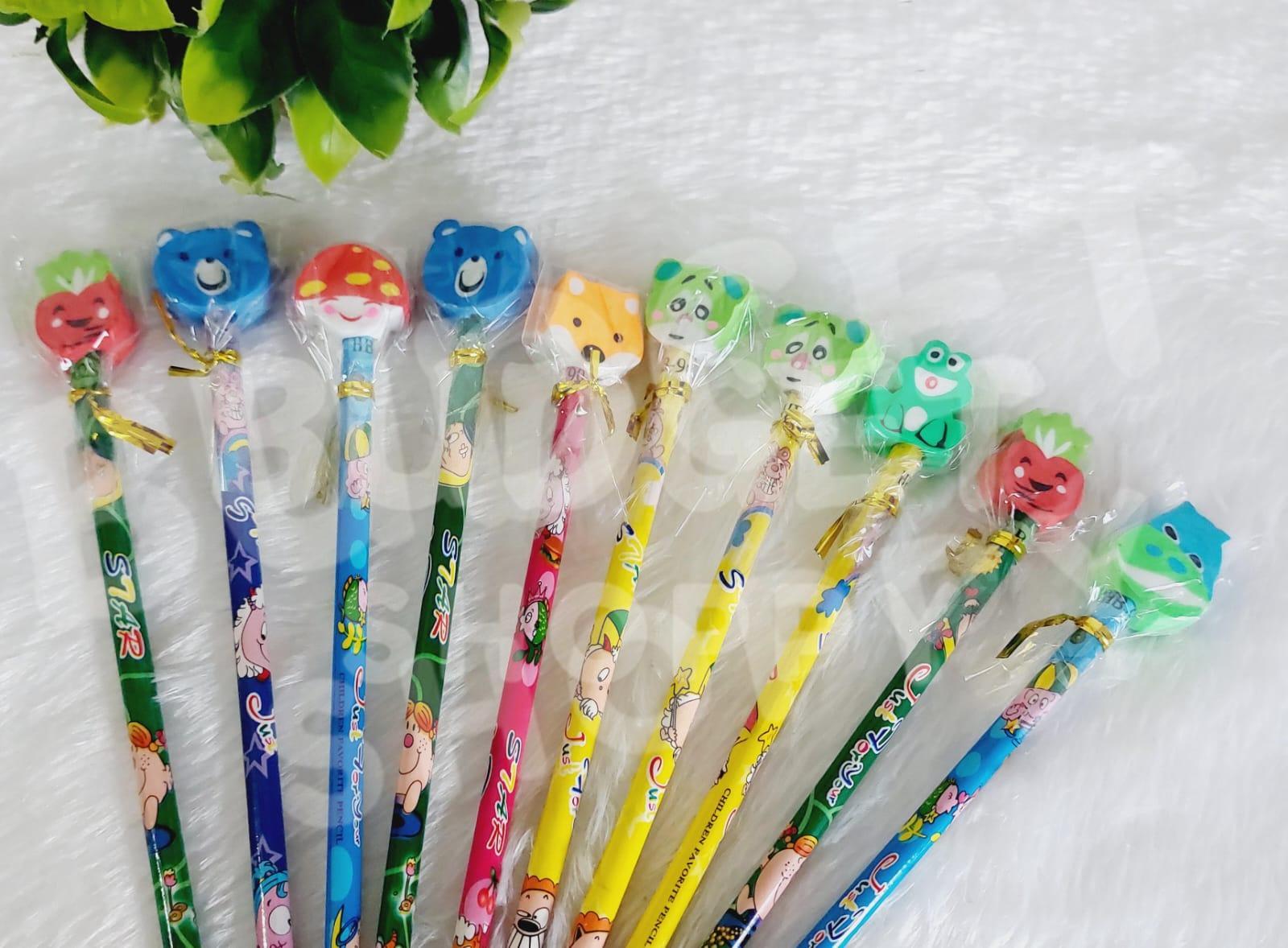 Pencil with Eraser Top - 2 Pcs