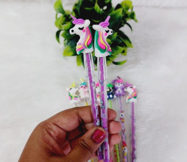 Fancy Pencil with Toy Cap ( Mixed design) - Image 2