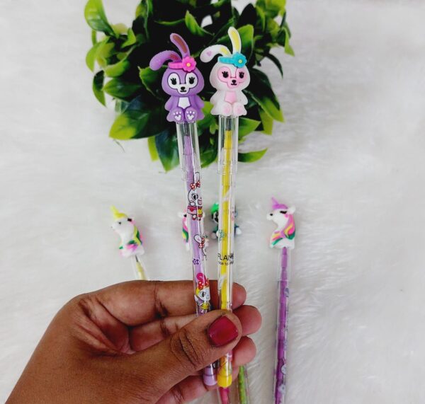 Fancy Pencil with Toy Cap ( Mixed design) - Image 5