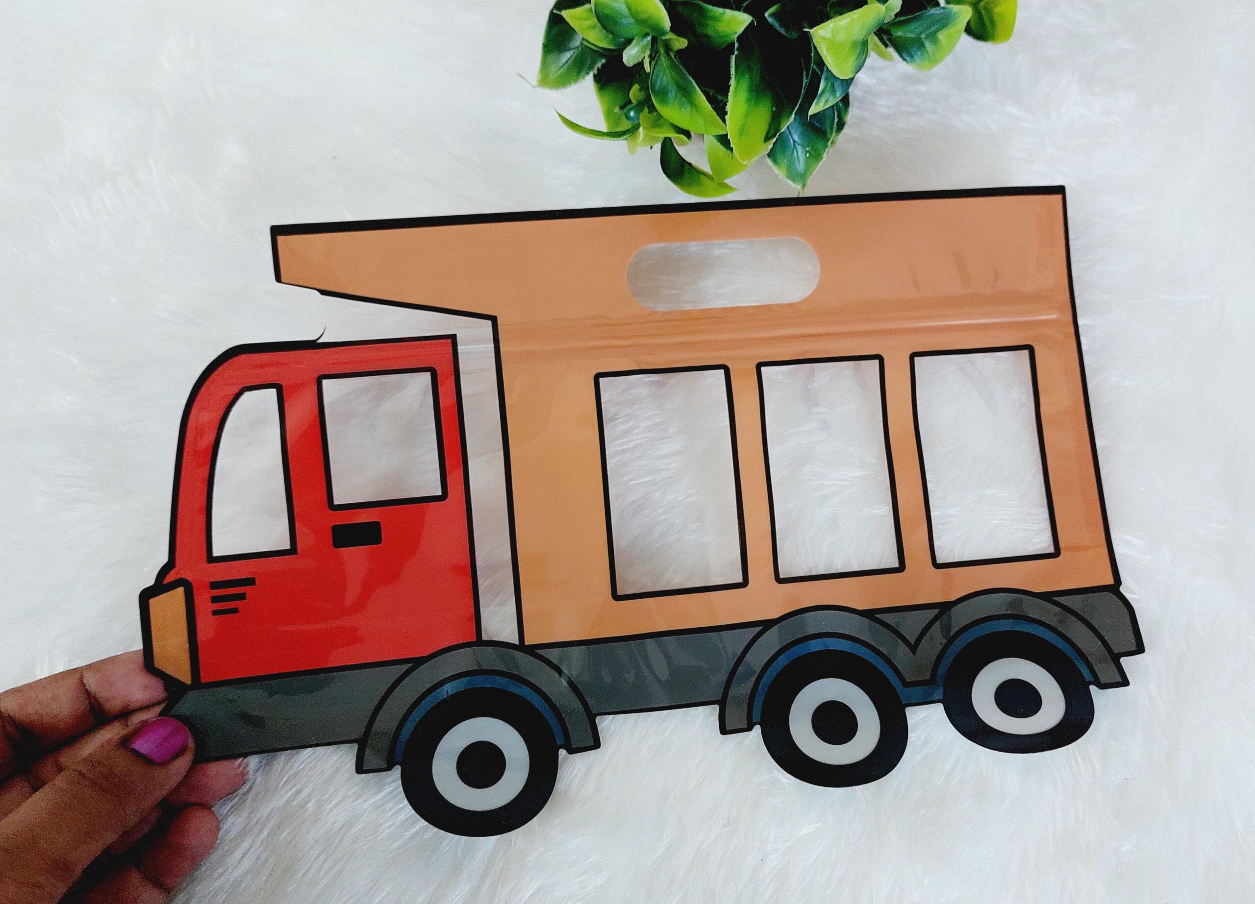 Truck | Zip Lock Cartoon Pouch - 1 Pc