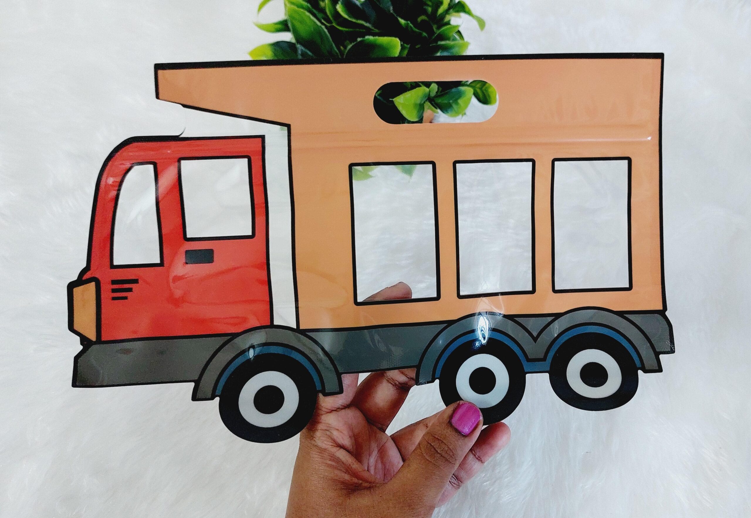 Truck | Zip Lock Cartoon Pouch - 1 Pc - Image 4