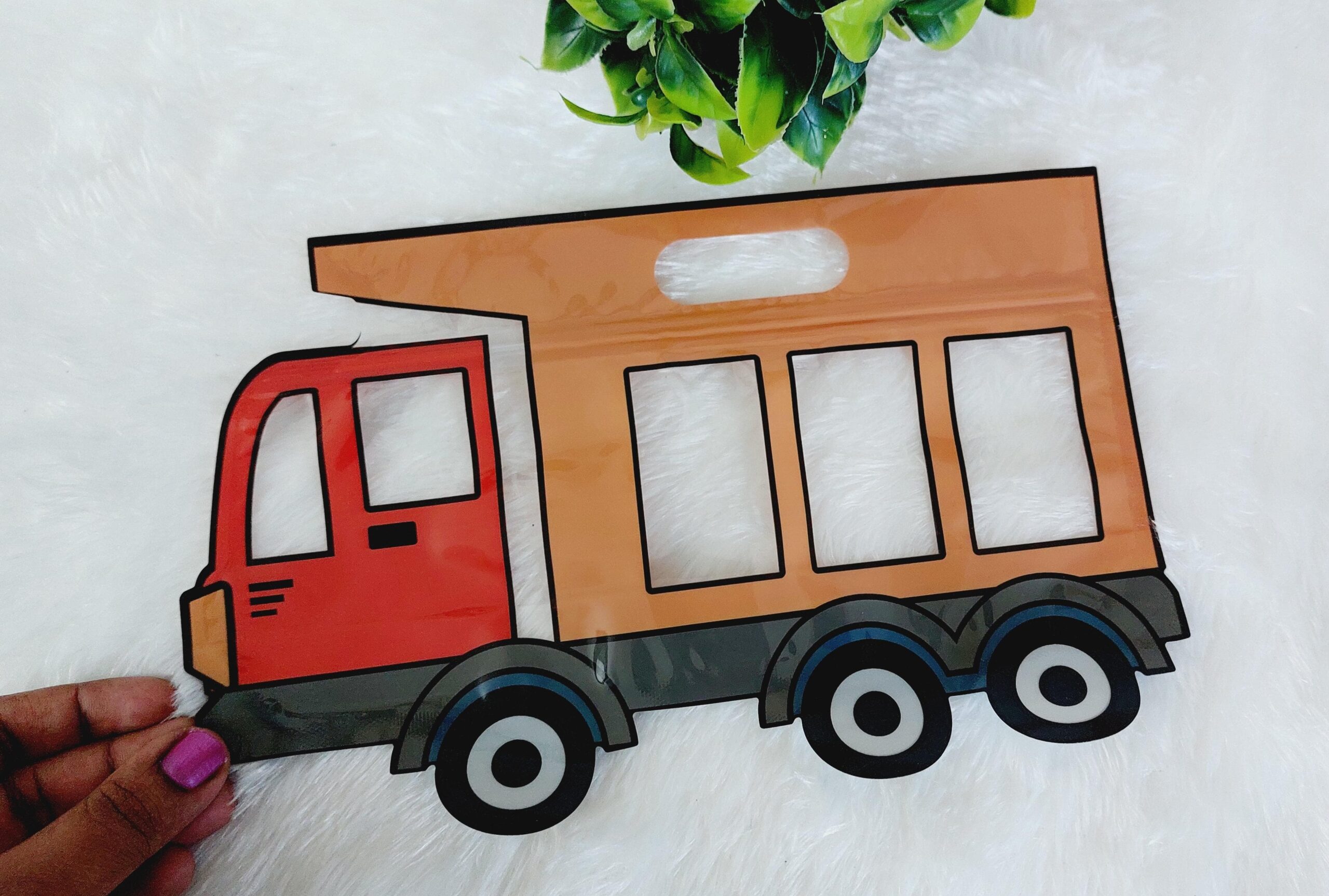 Truck | Zip Lock Cartoon Pouch - 1 Pc - Image 2