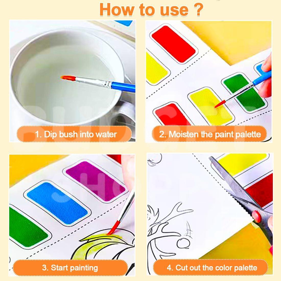 Water Coloring Book | Girl's Theme | Travel Activity Kit - Image 4