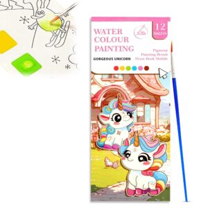 Water Coloring Book | Unicorn Theme | Travel Activity Kit
