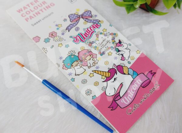 Unicorn theme water Colour Book - Image 3