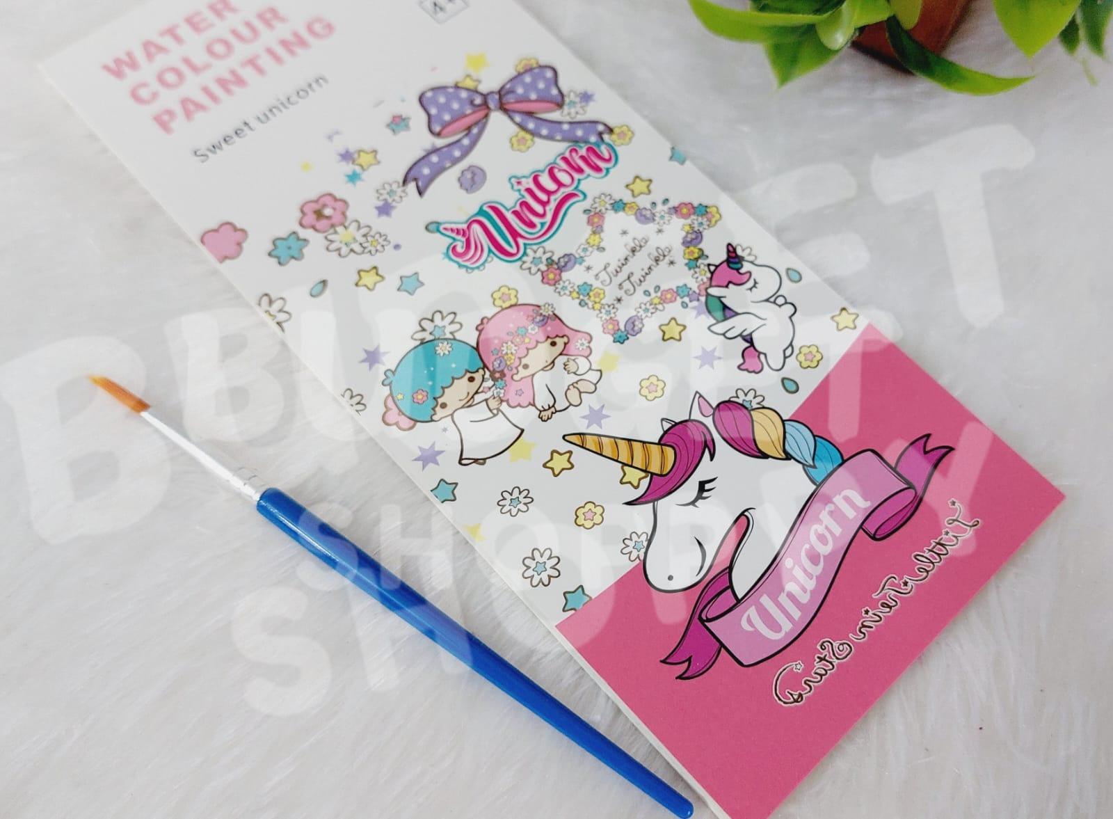 Water Coloring Book | Unicorn Theme | Travel Activity Kit - Image 2