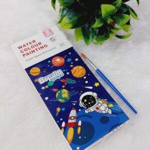 Space theme water colour Book