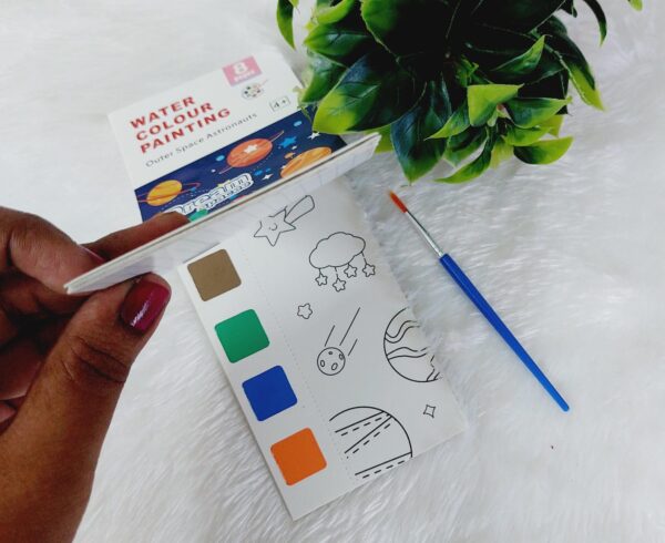 Space theme water colour Book - Image 4