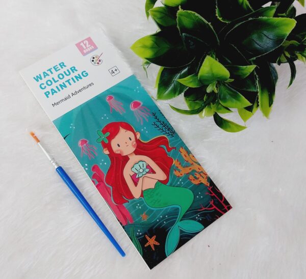 Mermaid Theme water colour Book
