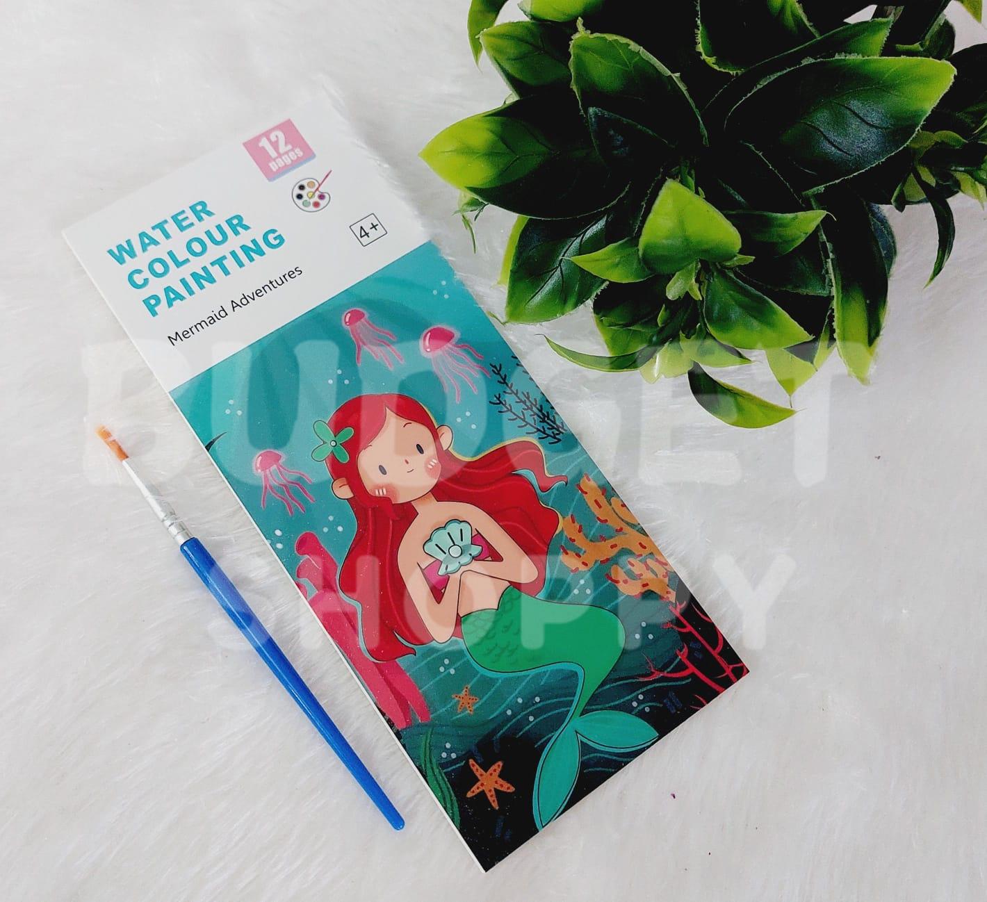 Water Coloring Book | Mermaid Theme | Travel Activity Kit
