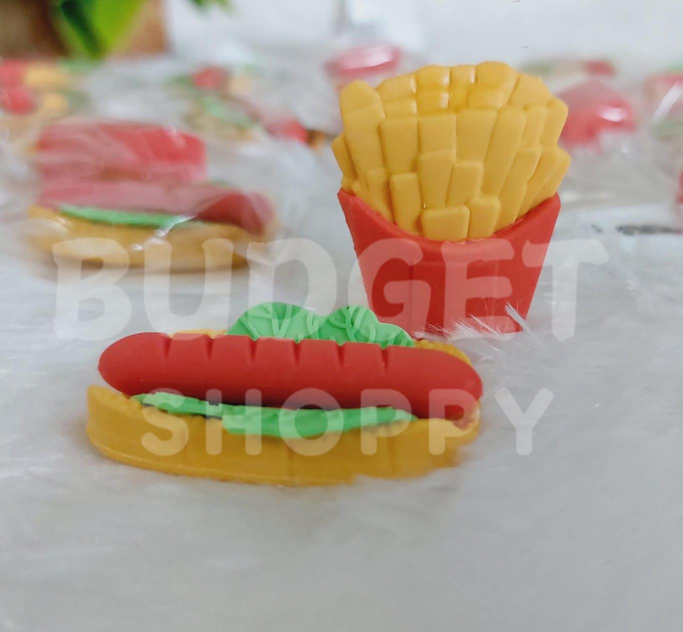 French Fries & Sandwich Eraser Combo- Set of 2 - Image 3
