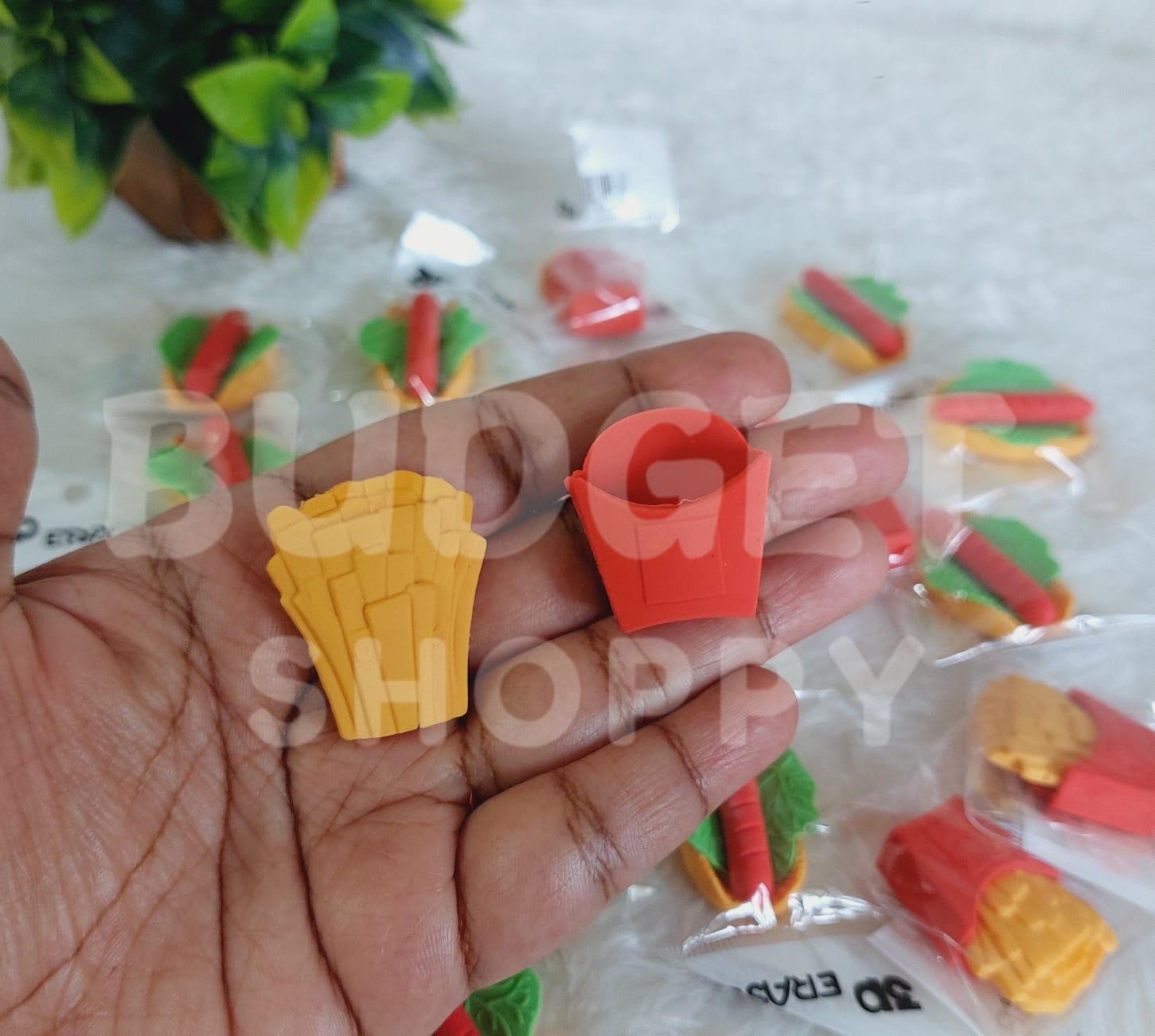 French Fries & Sandwich Eraser Combo- Set of 2 - Image 6
