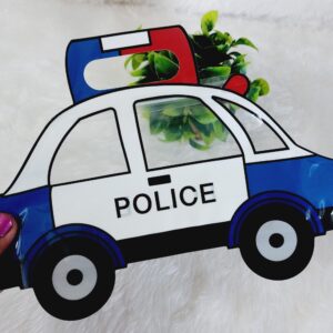 Police Car Zip Lock Cartoon Pouch - 1 Pc