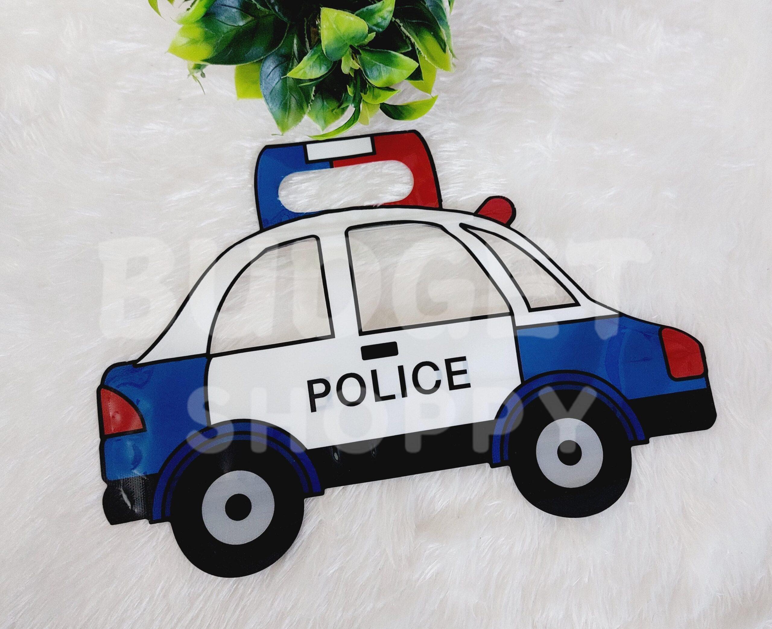 Police Car Zip Lock Cartoon Pouch - 1 Pc - Image 4