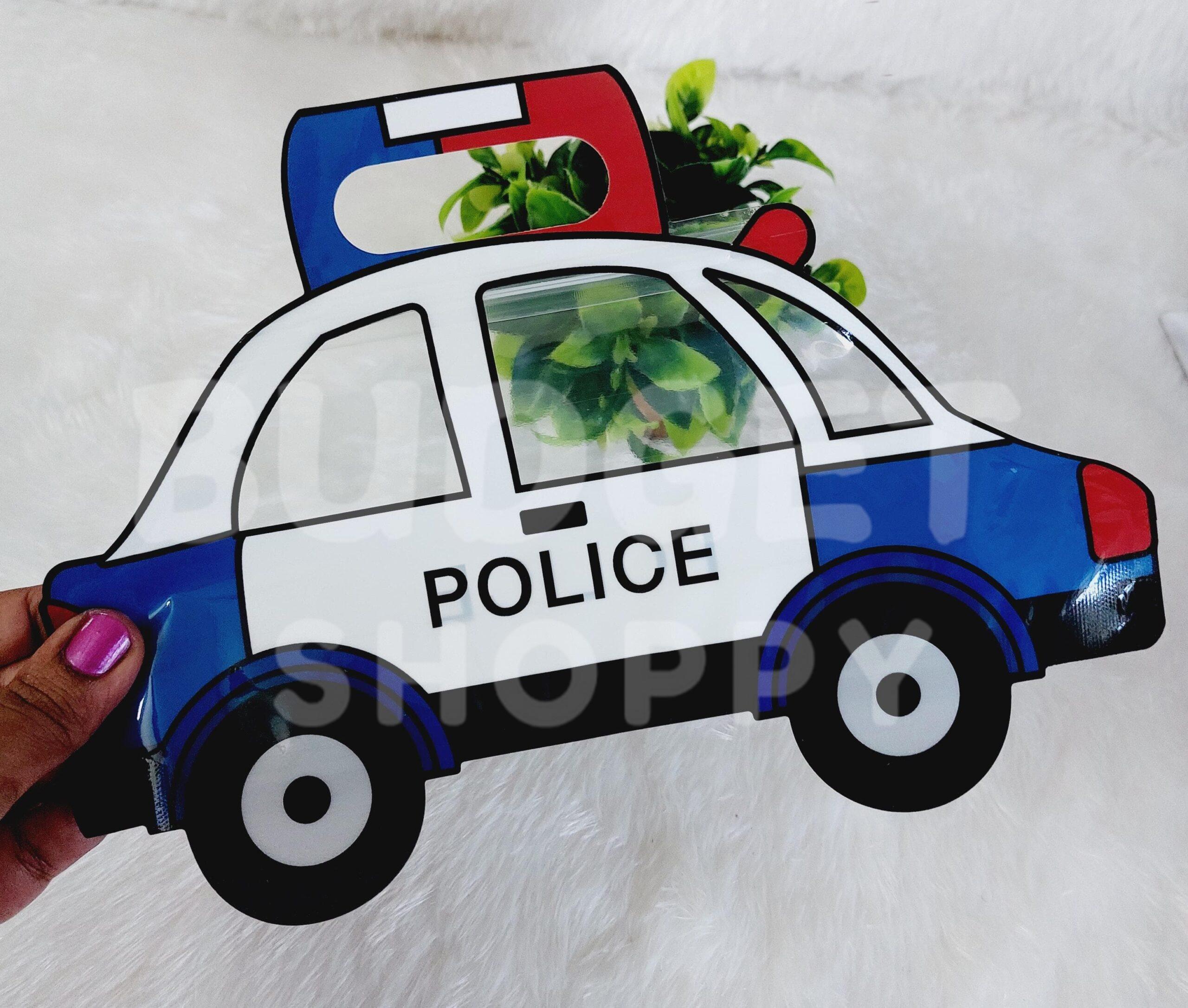 Police Car Zip Lock Cartoon Pouch - 1 Pc - Image 5