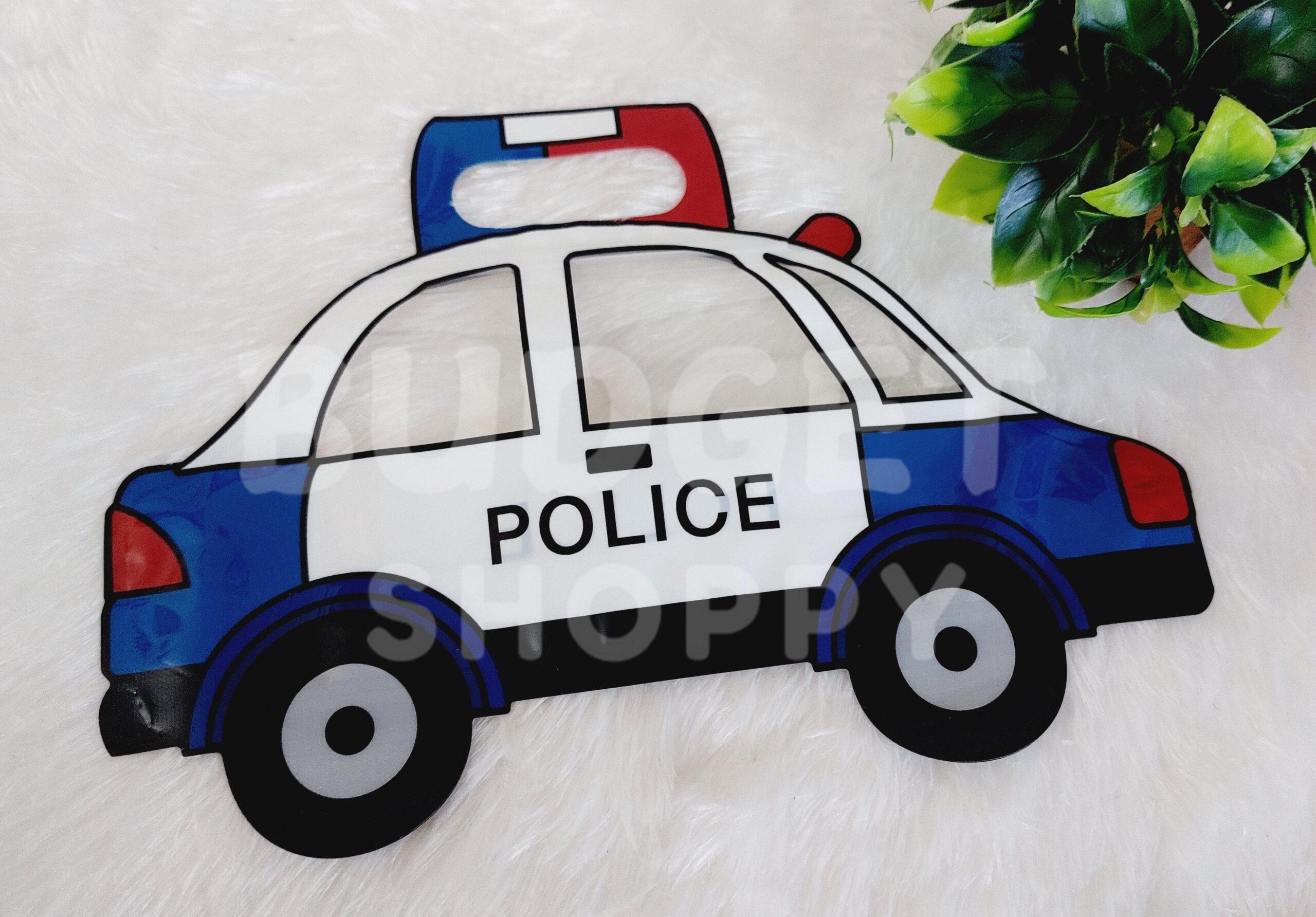 Police Car Zip Lock Cartoon Pouch - 1 Pc - Image 3