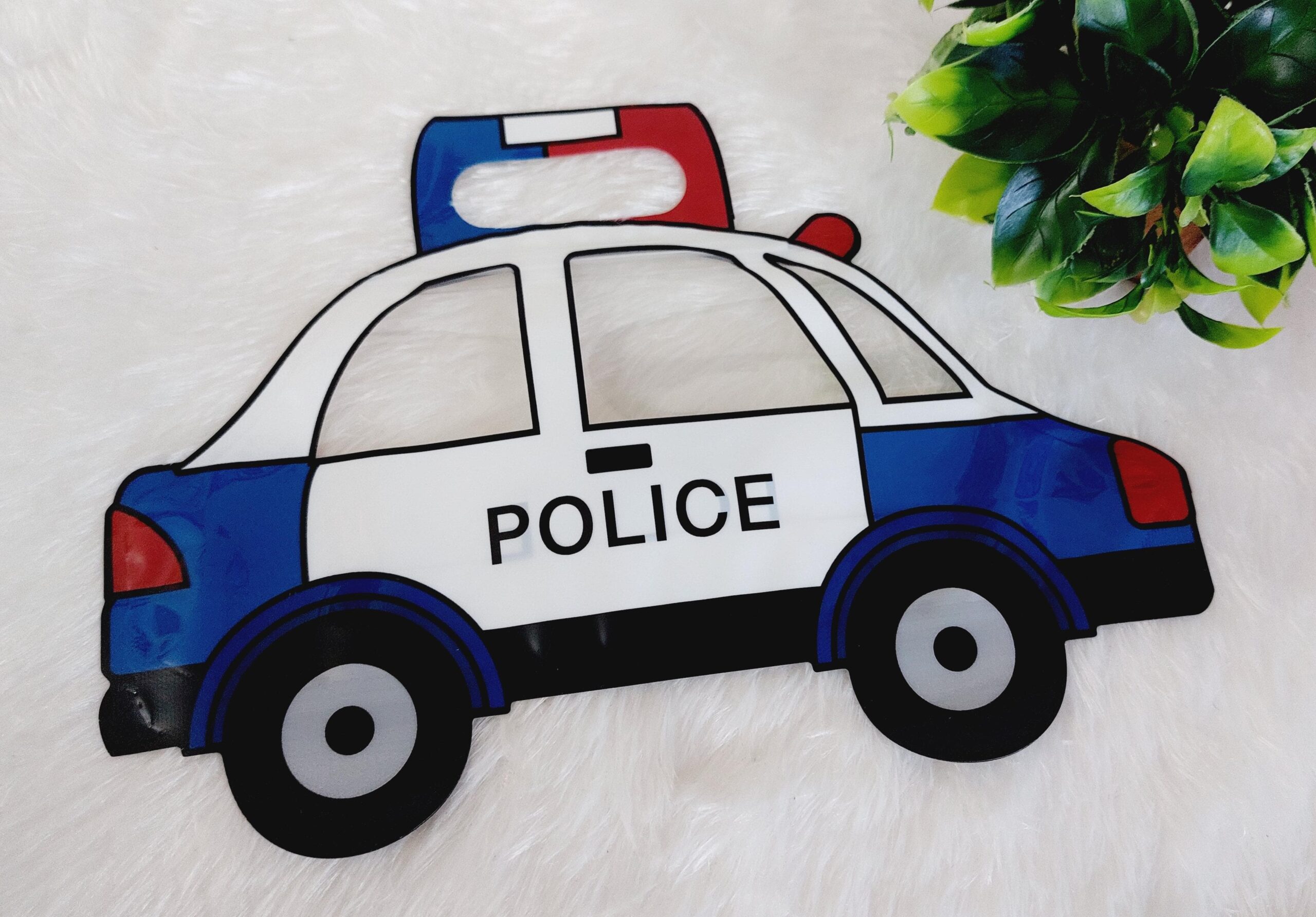 Police Car Zip Lock Cartoon Pouch - 1 Pc - Image 3