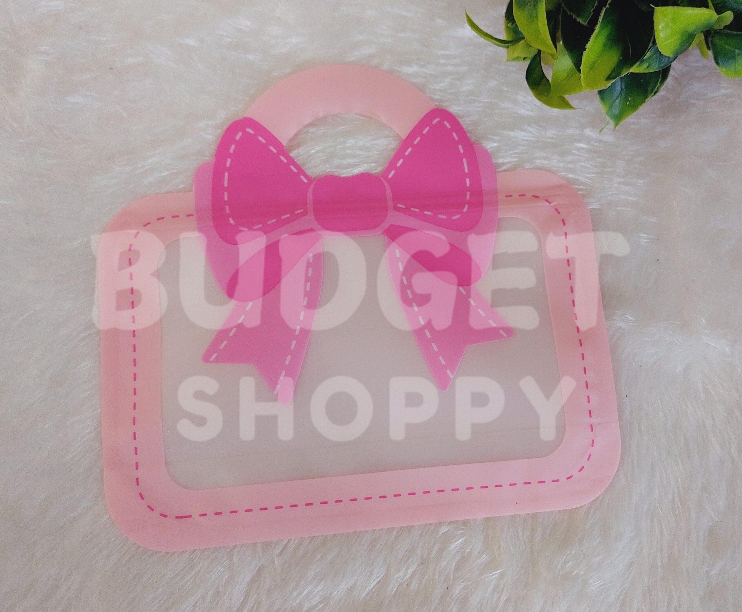 Bow Model Gift Bag | Baby Pink Colour -1 Pc - Image 3