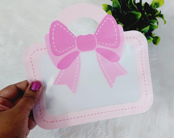 Bow design Candy Bag (Baby Pink) - Image 5