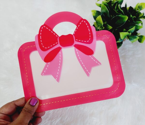 .Bow design Candy Bag(Pink)