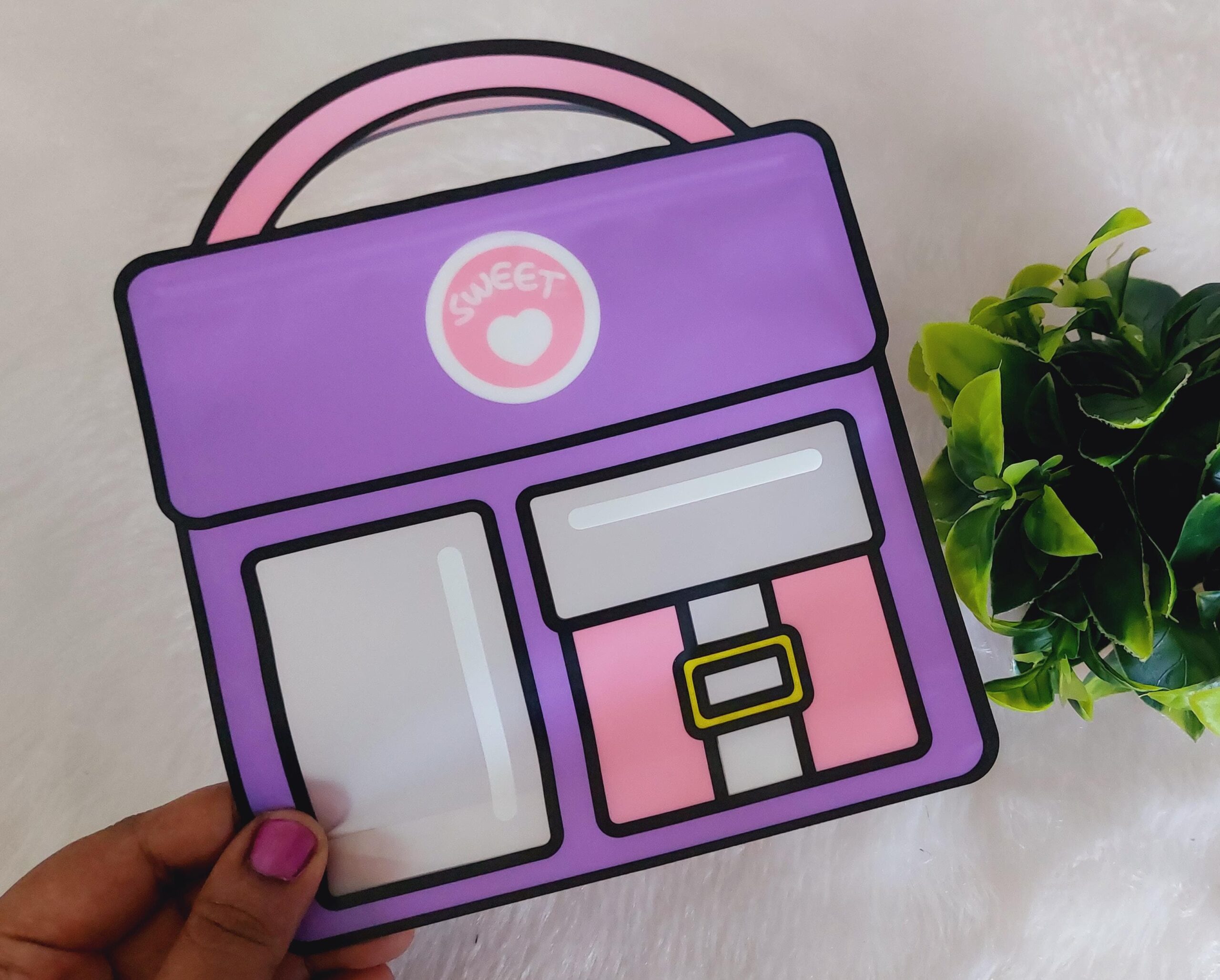 Lavender Ziplock Gift Bag - 1 Pc - Image 3