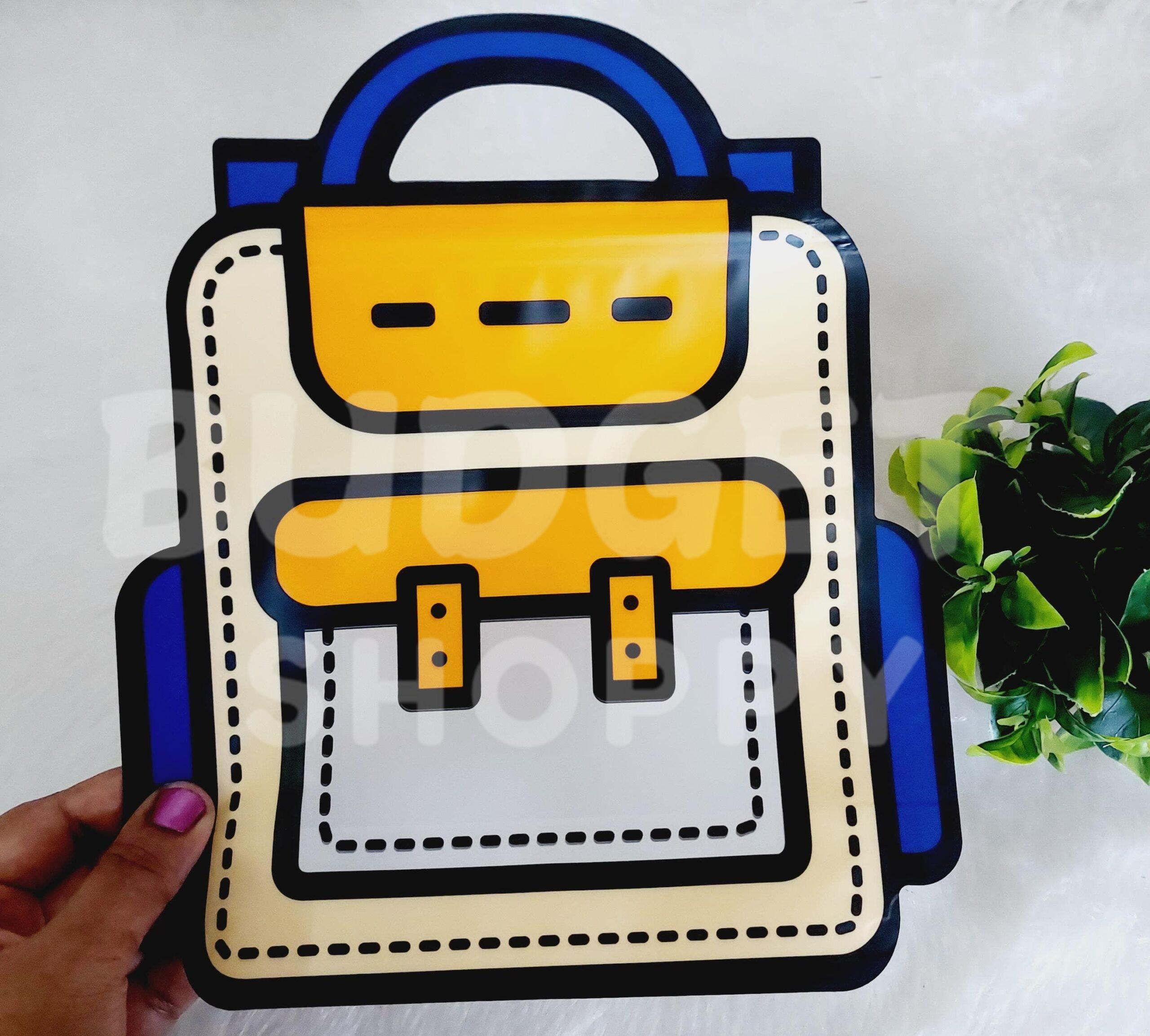 Big Gift Bag | Orange Color - 1 Pc - Image 2