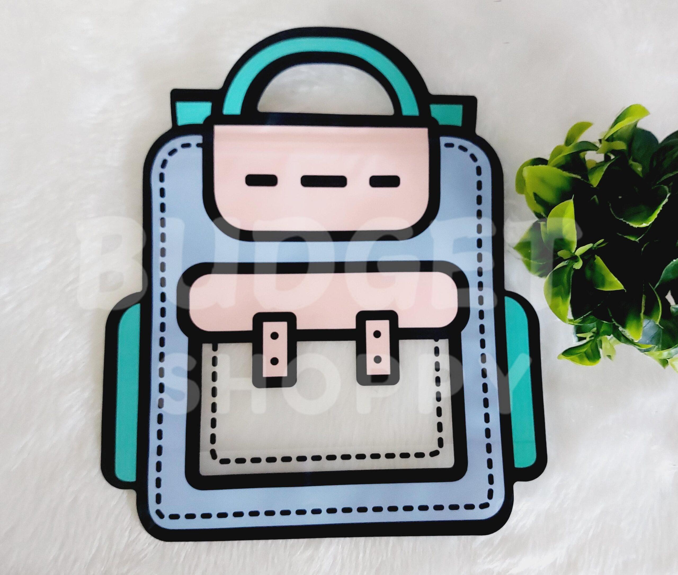 Big Gift Bag | Blue & Beige Color - 1 Pc - Image 2