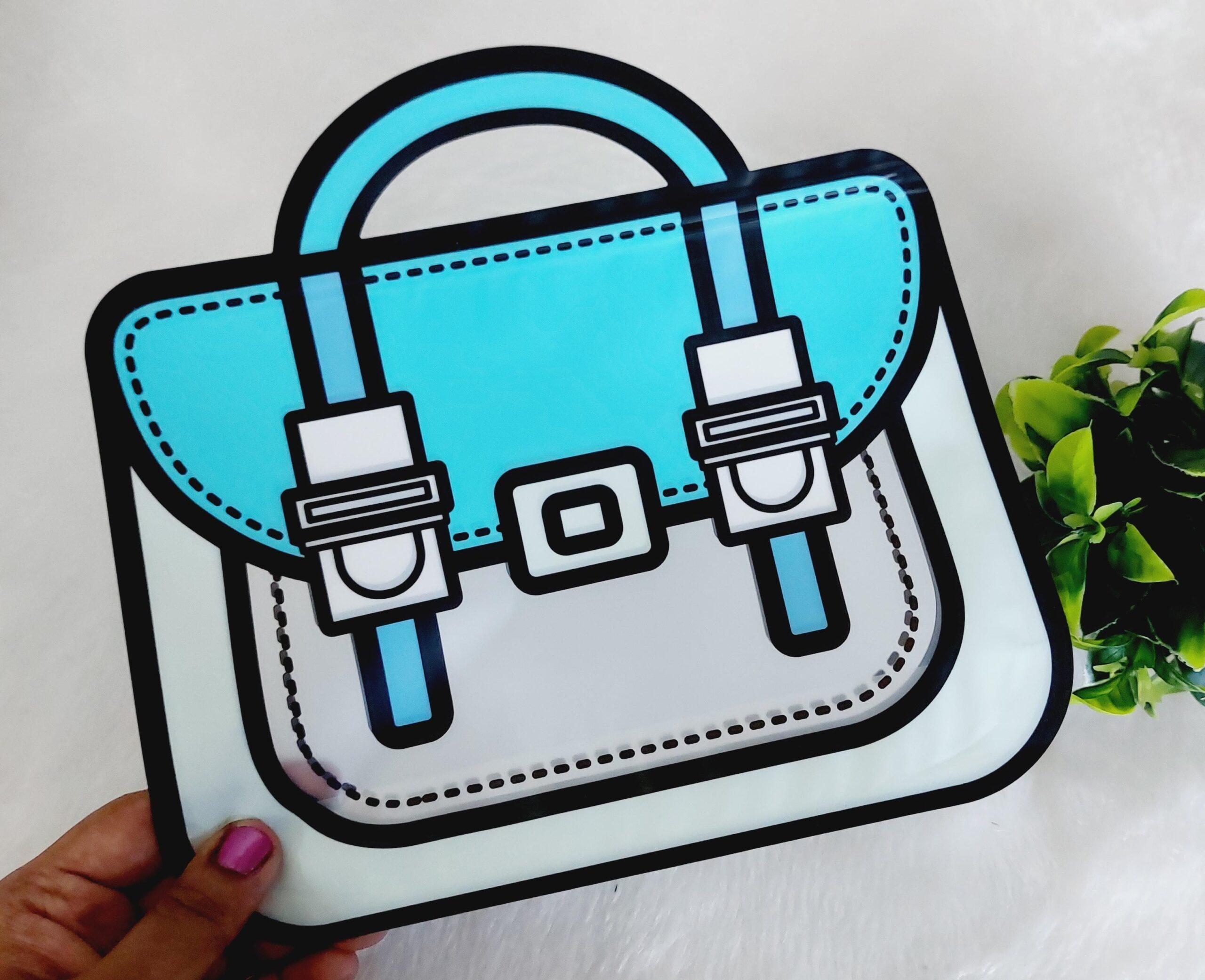 Big Gift Bag | Blue Color - 1 Pc - Image 4