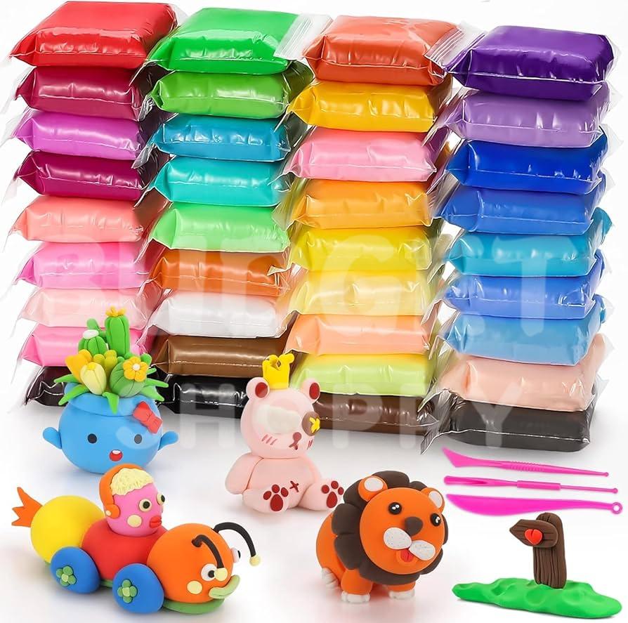 Premium Foam Clay for Kids 12 Pcs -(1 Pack)