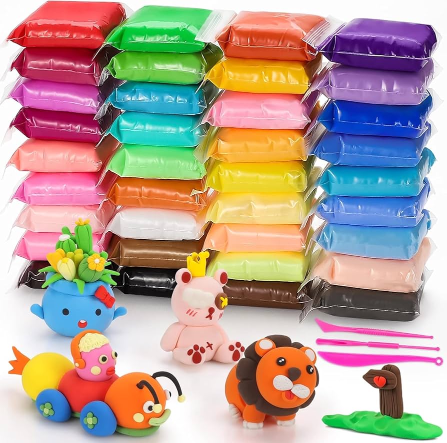 Premium Foam Clay for Kids 12 Pcs -(1 Pack)
