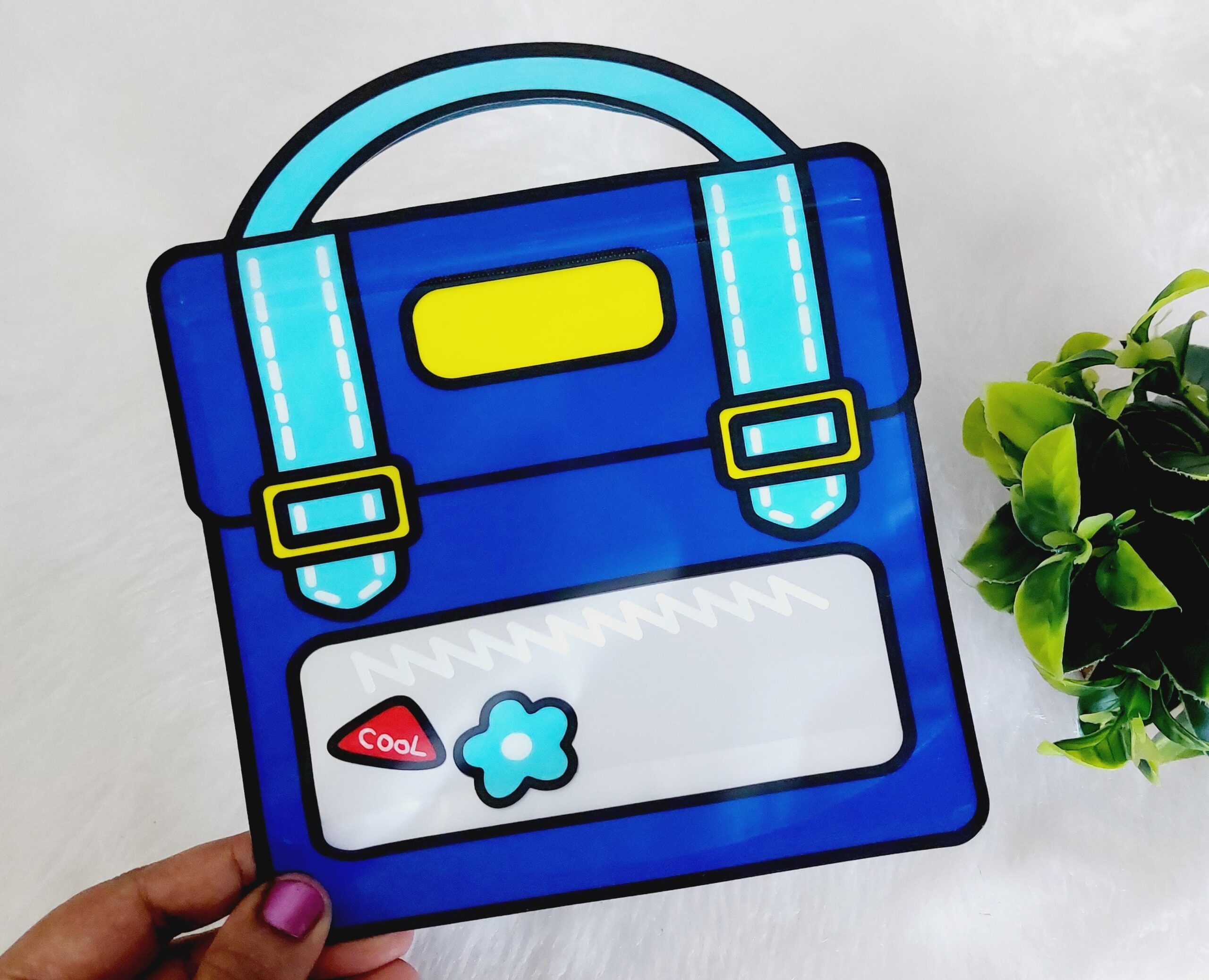 Dark Blue Ziplock Gift Bag - 1 Pc - Image 4