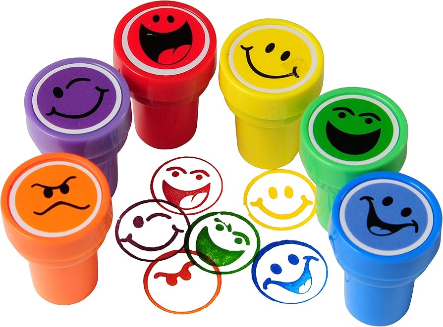 Kids Stamp (10 Pcs) | Smiley Stamp | 1 Pack - Image 2