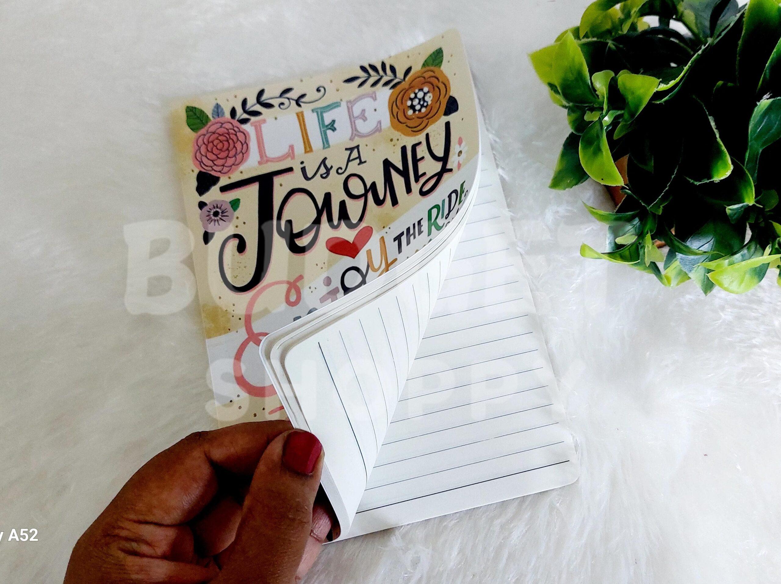 Classical Trendy A5 Diary (Life is a Journey) - Image 2