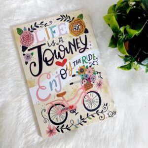 Classical Trendy A5 Diary (Life is a Journey)