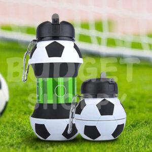 Football Silicon Foldable Water Bottle