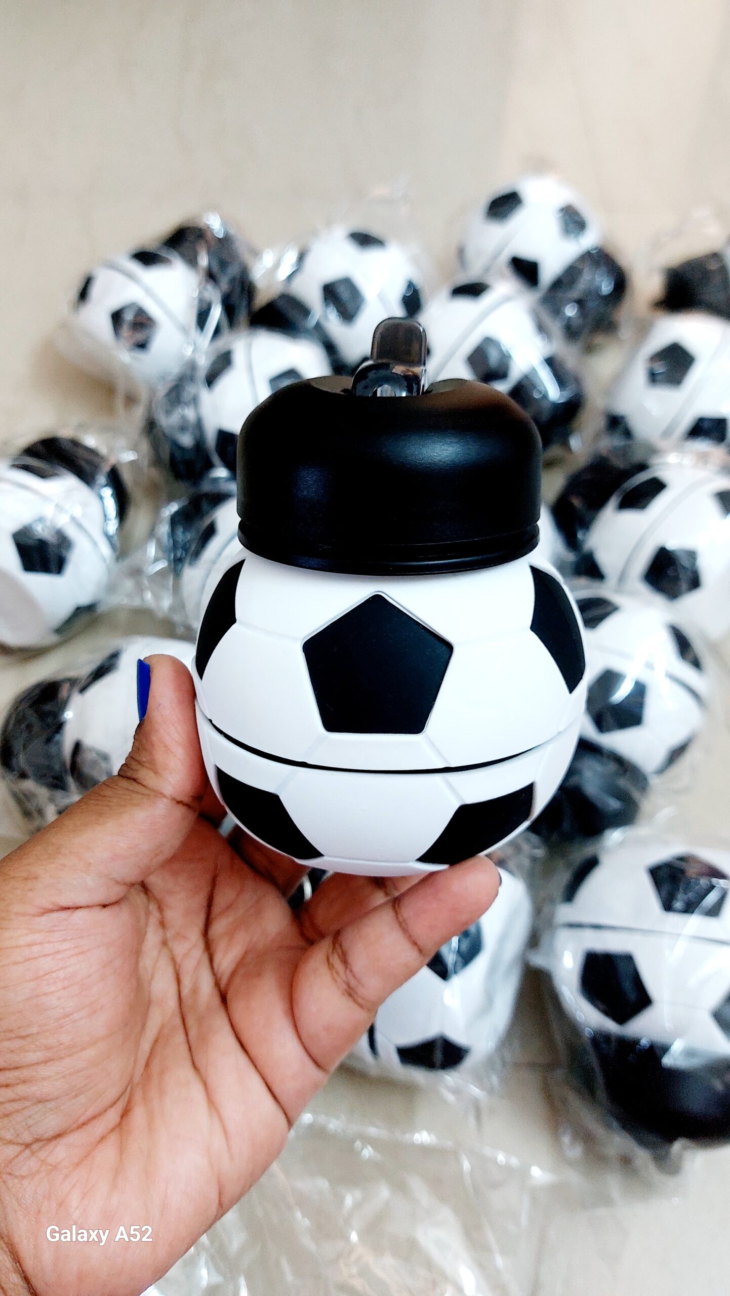 Football Silicon Foldable Water Bottle - Image 7
