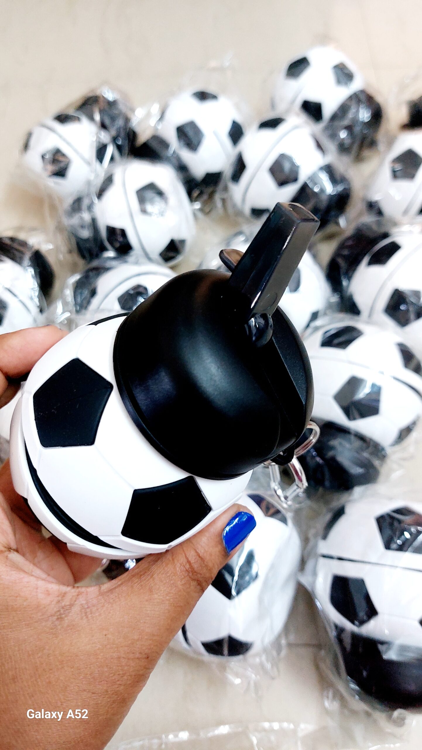 Football Silicon Foldable Water Bottle - Image 8