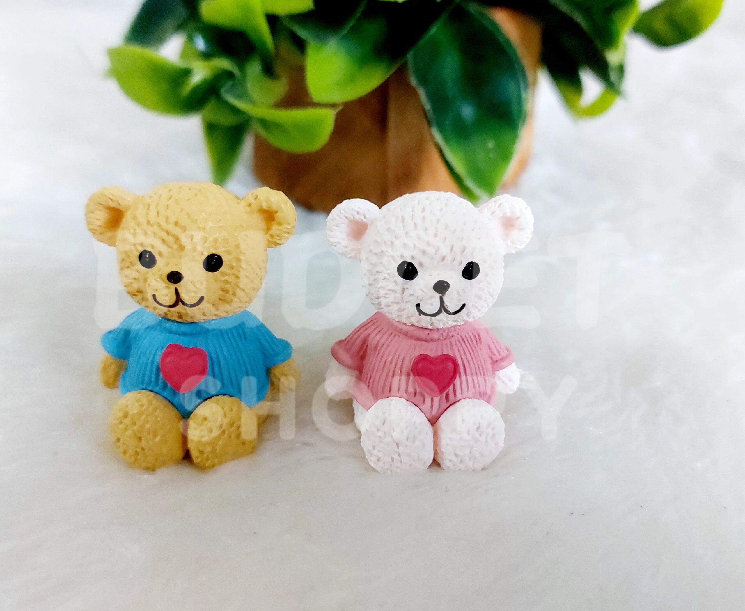 Mini Teddy Bear Doll - 1 Pair - Image 2