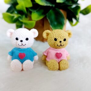 Mini Teddy Bear Doll - 1 Pair