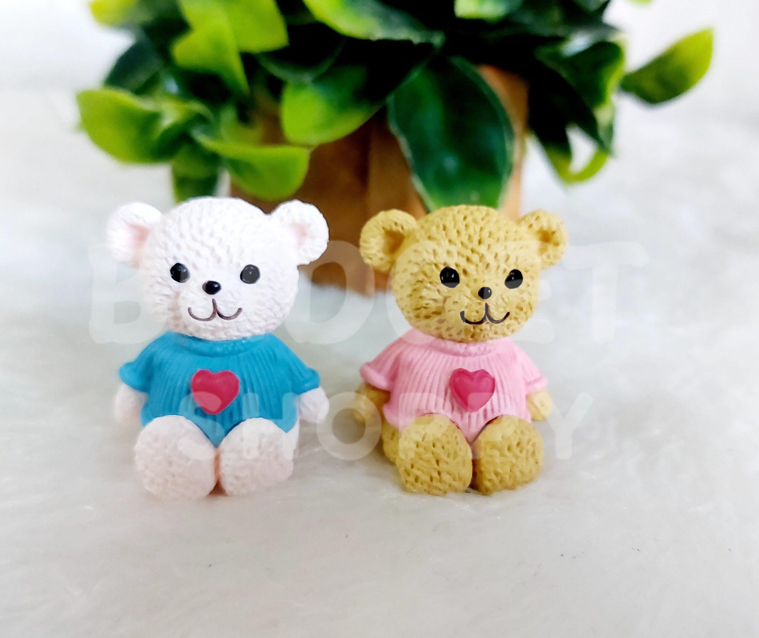 Mini Teddy Bear Doll - 1 Pair