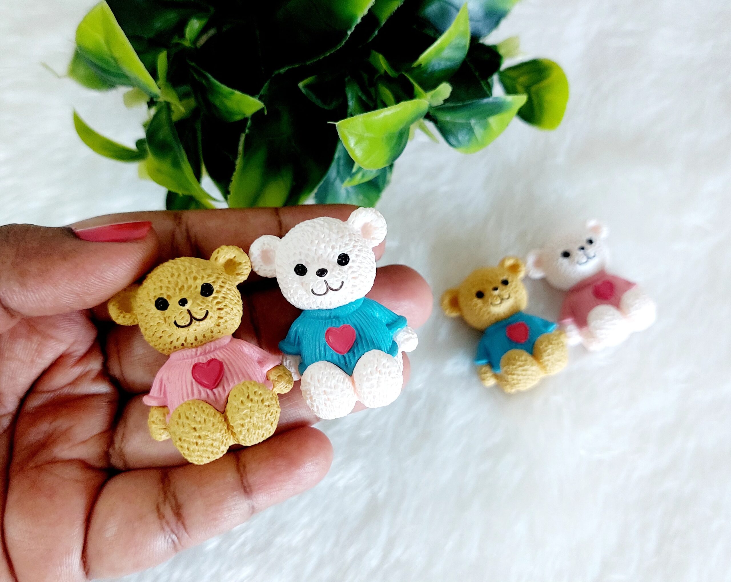 Mini Teddy Bear Doll - 1 Pair - Image 5