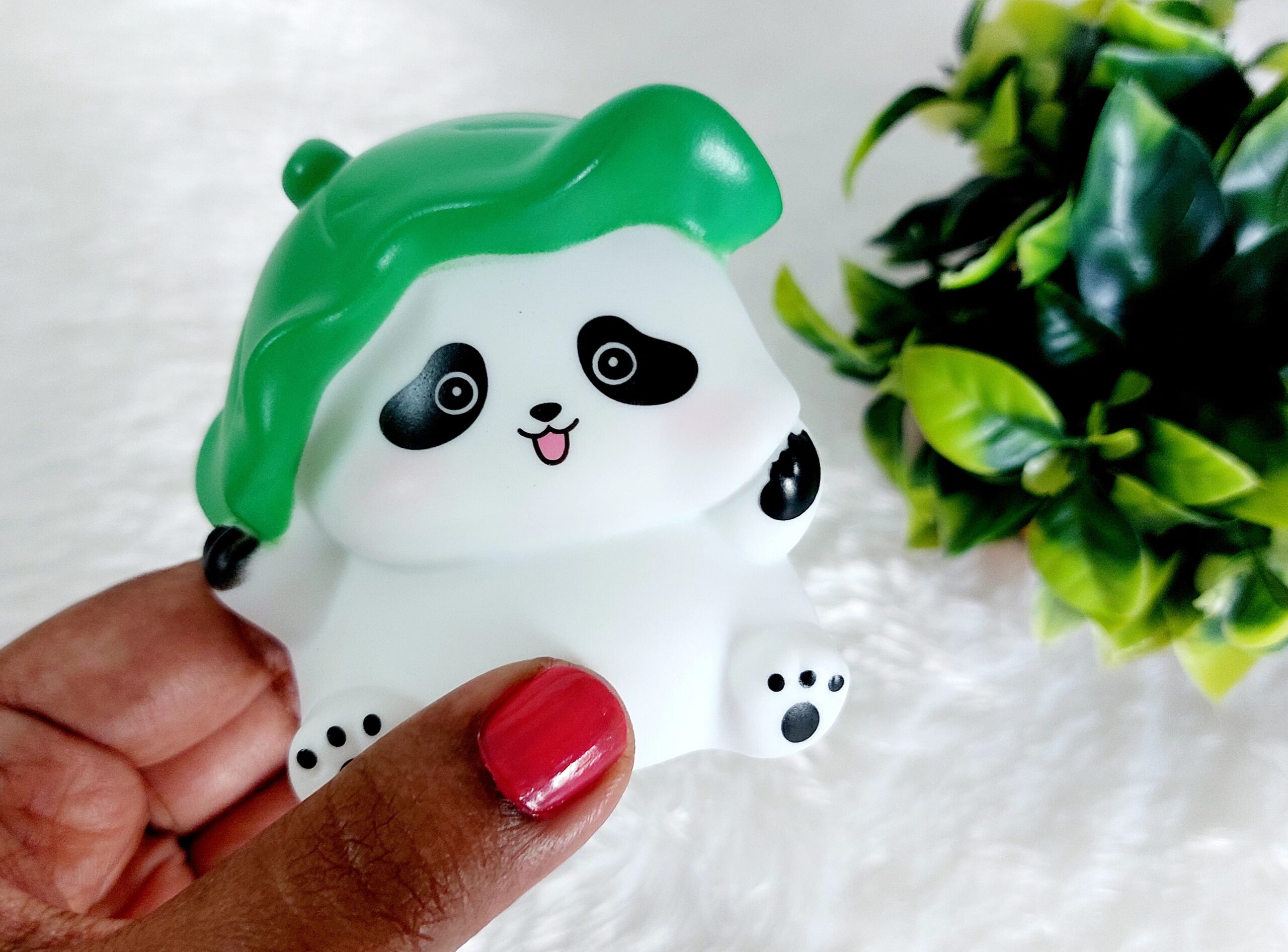 Bamboo Hat Mini Panda Lamp - Image 4